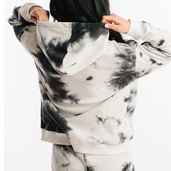 ZYIA Gray Hendrix Thermal Hoodie sweatshirt size XS oversized - Picture 13 of 13